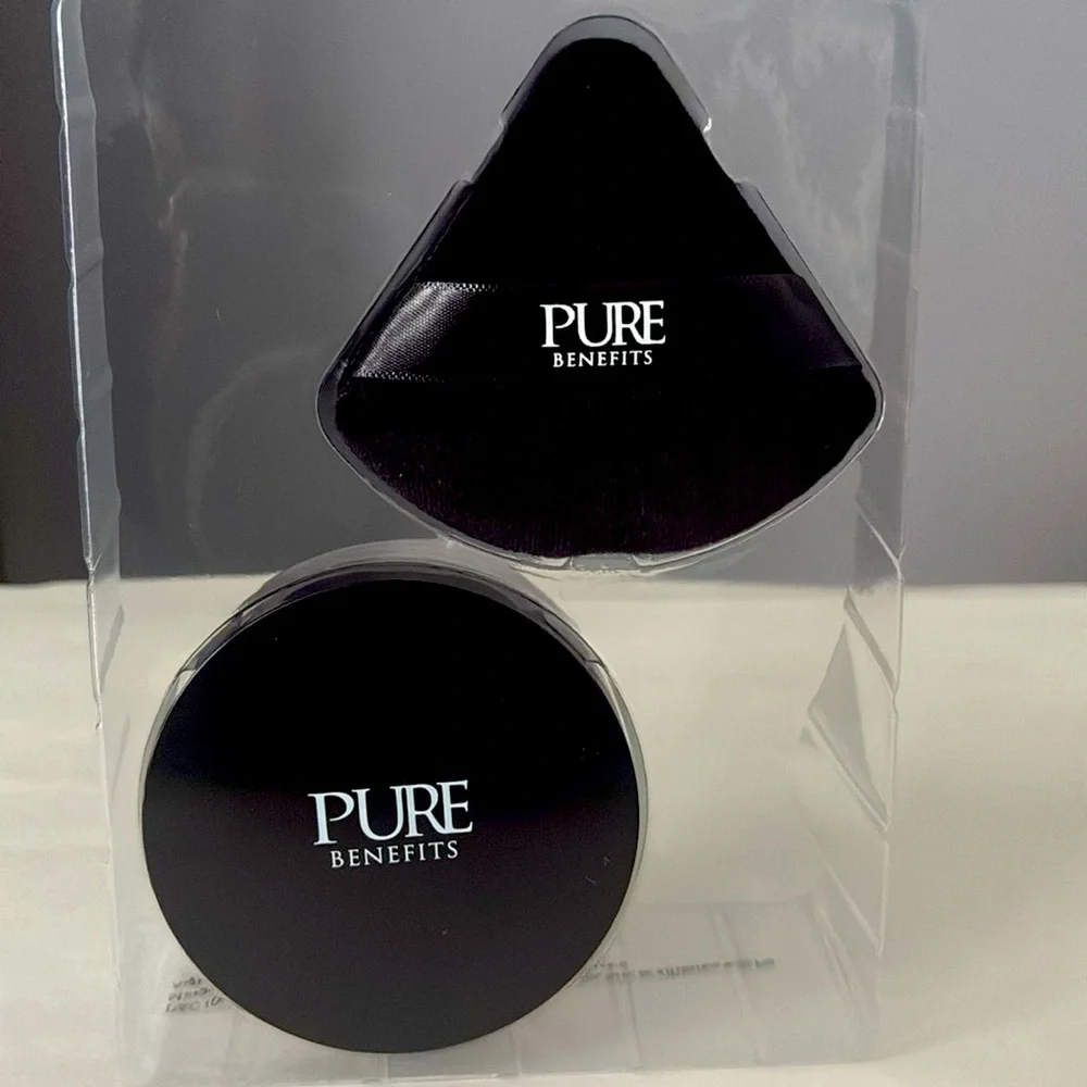 Flawless Set to Perfect Pro Complexion Setting Powder + 2 Black Powder Puffs